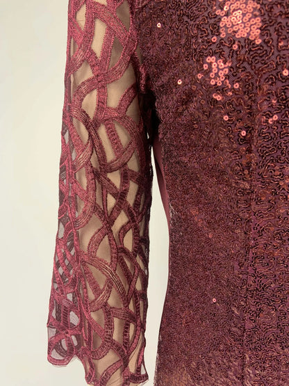 Elegant Sequin Plus Size 4XL 5XL Women Midi Dress Sexy Casual Evening Party Dress Gown Wedding Luxury Robe Rouge Vestidos