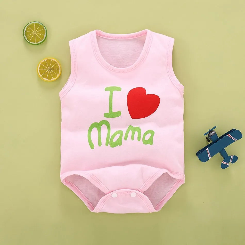 Summer Baby Bodysuit Kids Sleeveless Casual One-Pieces Newborn Boy Girl Cartoon Animal Romper Toddler Jumpsuit Clothes 0-2 Years