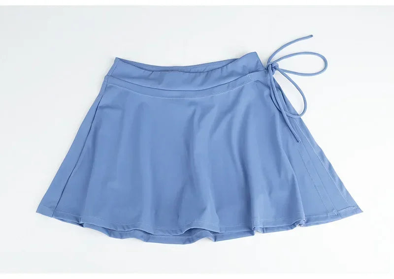 2025 Women Side Slit Sports Skirts Badminton Tennis Workout Skirt Golf Running Skirt Quick Drying Yoga Fitness Skirt Shorts