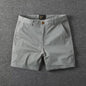 Men's Casual Cotton Shorts Summer Solid Color Slim Fit Loose Fit Thin Three-quarter Length Pants  Workwear