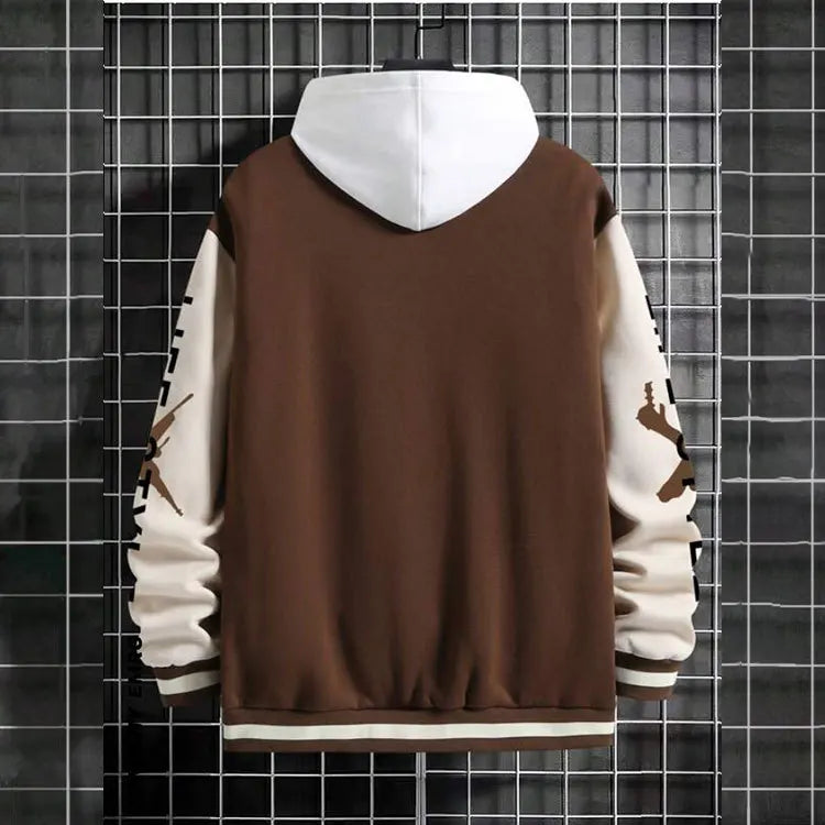 2026 New Jacket Coat Letter Printed  Wear Men Baseball Jacket Casual Long Sleeve Stand Jackets Men's Coats Sweatshirts Outerwear