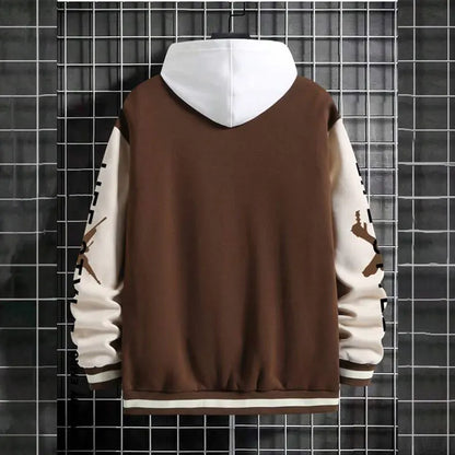 2026 New Jacket Coat Letter Printed  Wear Men Baseball Jacket Casual Long Sleeve Stand Jackets Men's Coats Sweatshirts Outerwear