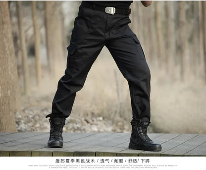 Black Military Tactical Cargo Pants Men Combat Tactical Sweatpants Men's Working Pants Overalls Casual Trouser Pantaloon Homme CS