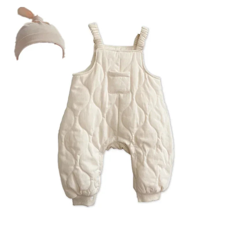Baby Girl Clothes Bodysuit Kids Jumpsuit Winter Fall Children Baby Sleeveless Overalls 2022 Born Boy Open Shift Pants Outfit