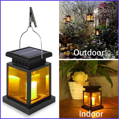 Solar LED Lights Outdoor Focus Floor Lanterns Panel Candle Terraza Indoor Hanging Balcony Birds Decoration Lighting For Garden