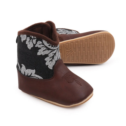 Baby Boots Made Of Soft PU and High-quality Cotton 2026 New Autumn and Winter Short Boots With Rubber Soles and Anti Slip Baby