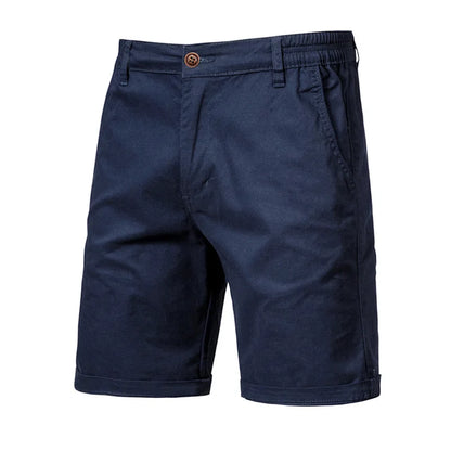 2026 Men Shorts Summer Cotton Middle Waist Male  Casual Business Men Shorts Printed Beach Stretch Chino Classic Fit Short Homme