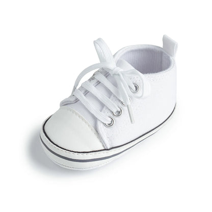 Meckior New Baby Canvas Sneakers Anti-slip Soft Plaid Baby Boy Girl Shoes Newborns First Walkers Infant Baby Unisex Casual Shoes