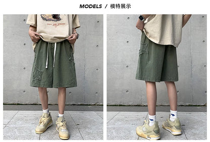 2026 Summer Shorts Men Loose spodenki meskie Vintage Denim Basic Simple Hot Sale High Waist Leisure Ulzzang Streetwear Short