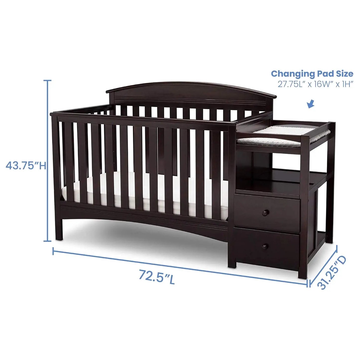 Convertible Crib and Changer