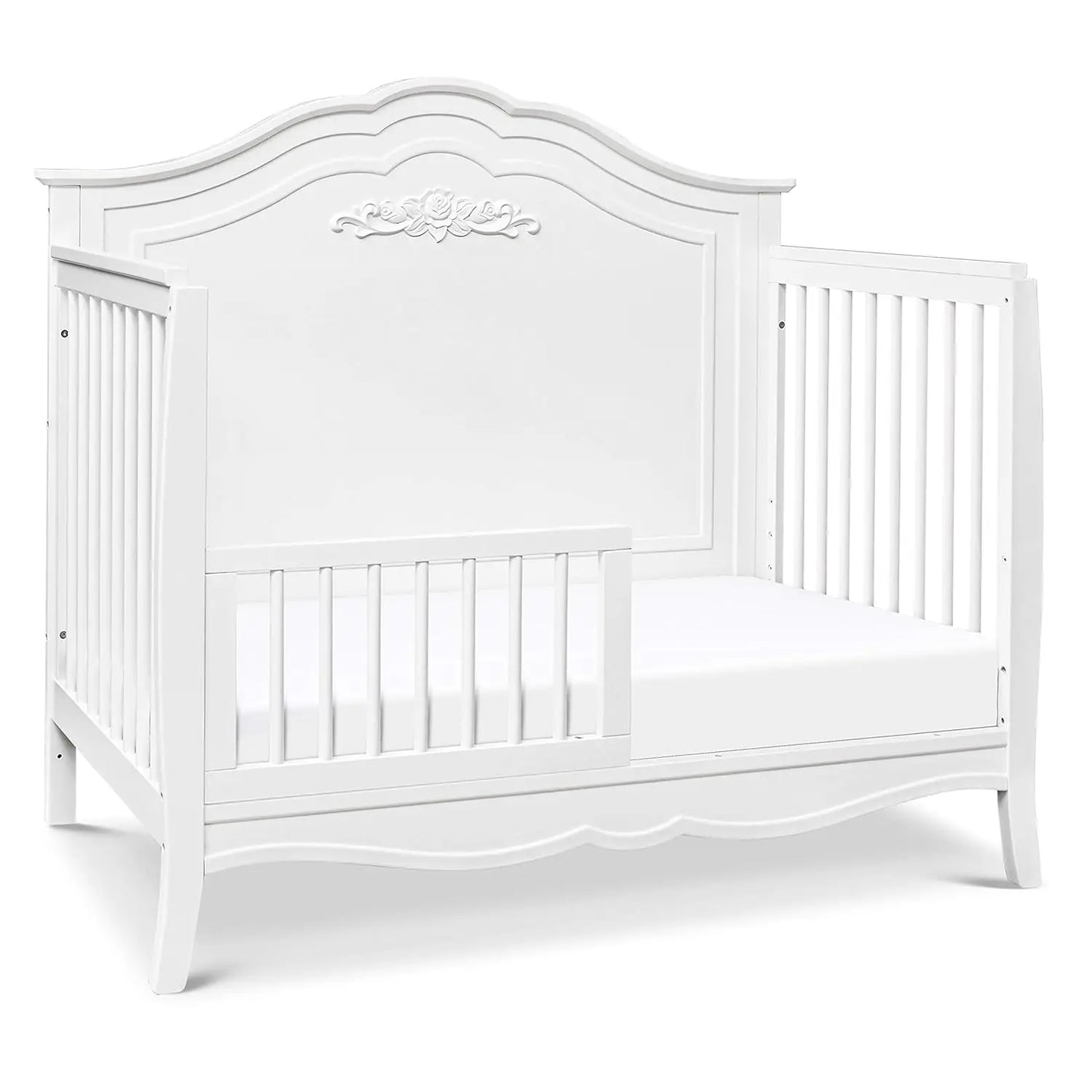 Fiona 4-in-1 Convertible Crib in White Convertible, Adjustable