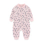 Newborn Baby 2-way Zipper Romper Cotton One-piece suit 0-24 Months Long Sleeve Newborn Baby Pajamas Comfortable Breathable
