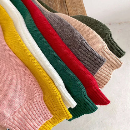 2025 New Autumn Infant Baby Knitted Jumpsuit Overalls Toddler Baby Boys Girl Trousers Knitted Solid Color Newborn Baby Pants