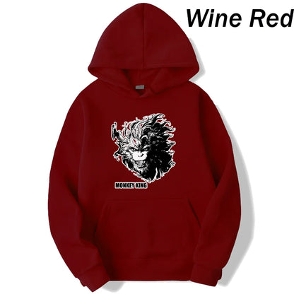 New Hoodie Men/Women Fashion Casual Autumn Winter Cool Pullover  monkey King Long Sleeve Hoodie