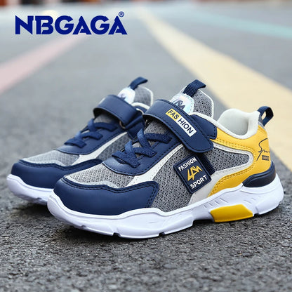 Children Casual Shoes for Boys Breathable Sneaker Summer Air Mesh Kids Hook & Loop Students School Shoe Size28-40