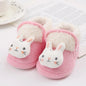 Winter Newborn Baby Boots Shoes Cute Cartoon Boy Girl Toddler Plush Snow Booties Warm Infant Crib Shoes Infant First Walkers