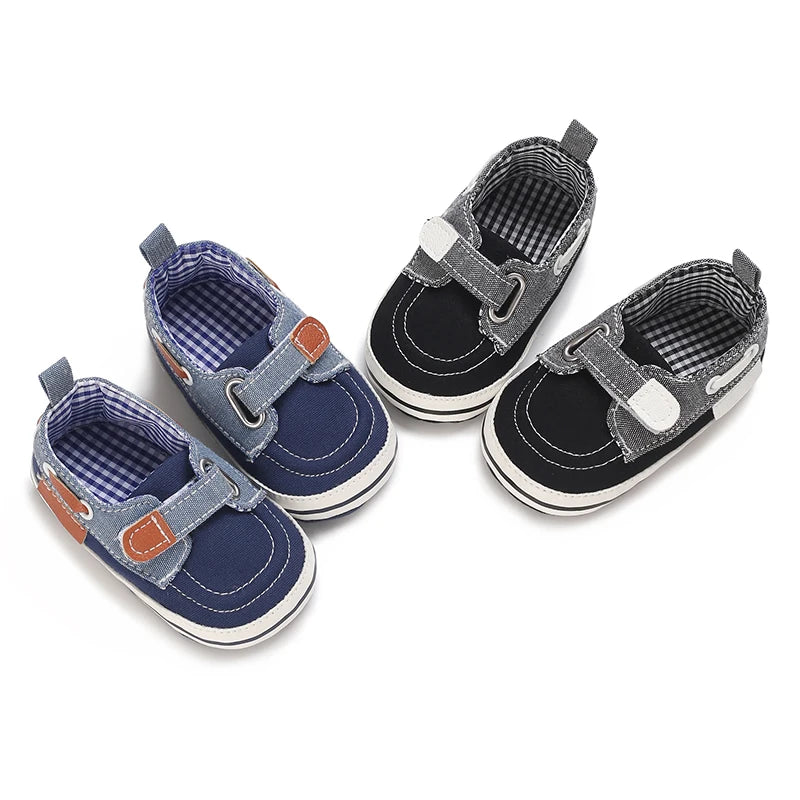 Newborn Baptist Shoes New Leather Gentleman Shoes Anti-slip Soft Bottom Indoor Baby Boys and Girls Casual Shoes Walking Shoes
