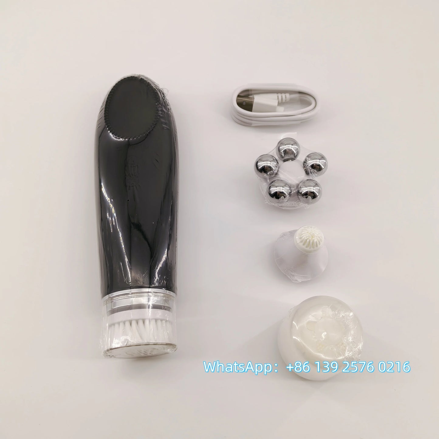 Beauty 4 in 1 Facial Skin Lifting Device Face Brush Cleanser Electric Silicone Facial Cleaning Brush for Deep Cleaning