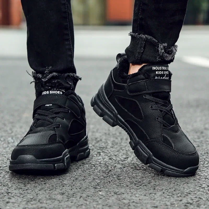 Boots For Kids Girls Boys Children's Winter Tooling Cotton Boot Casual Kids Shoe Trendy All-match Hard-wearing Fashion Anti-wear