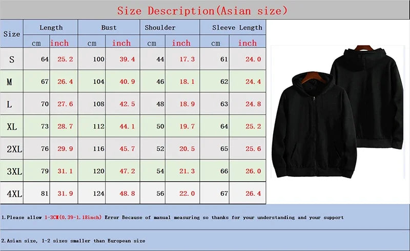 Y2K Zipper Hoodie Hip Hop Letter Print Oversized Hooded Sweatshirt Men Women 2025 New Harajuku Punk Jacket Coat Tops Streetwear