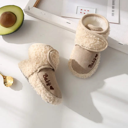 Warm Infant Toddler Crib Snow Boots Soft Comfortable Infant Girls Boys Anti-Slip Socks Slipper Newborn Baby Shoes