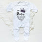 The Prince Has Arrived Print Baby Baby grow Sleepsuit Vest Bodysuit Newborn Boys Coming Home Hospital Clothes Infant Shower Gift