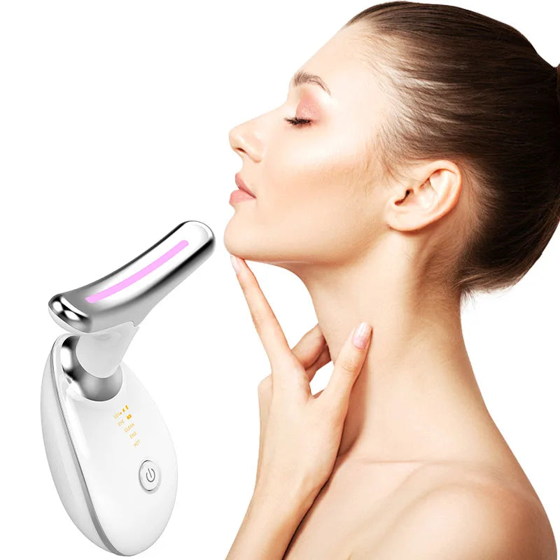 Beauty Device 2025 Microcurrent Massager Handheld Face Neck Lift Device Skin Tightening Lymphatic Drainage Skin Rejuvenation