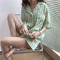 New Women Sleepwear Cartoon Pajamas Female Short  Pants Short Sleeved Summer Spring Loungewear Fashion Home Clothing Home wear