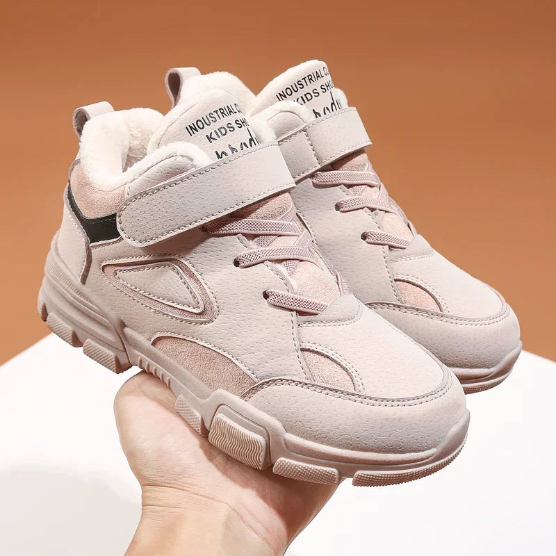 Boots For Kids Girls Boys Children's Winter Tooling Cotton Boot Casual Kids Shoe Trendy All-match Hard-wearing Fashion Anti-wear