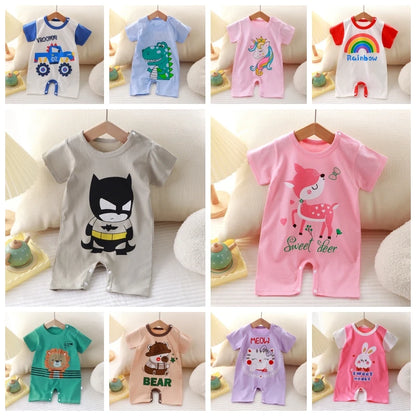 Newborn Baby Boy Girl Letter Print Bodysuit Jumpsuit Clothes Outfit Infant Kids Boys Girls DS19