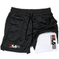 2026 New Men's Running Fitness Shorts 2 in 1 Double Layer Sports Shorts Sportswear Gym Fitness Shorts Training Jogging Pants Men