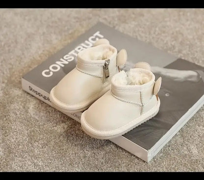 Children's Winter Snowy Boots Girls' Versatile Warm  Boys' Cotton Shoes Size 17-30