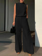Elegant Chic Women 2-Pieces Sets ZANZEA Woman 2026 Trouser Suits Fashion 2pcs Outfits Tank Top and Wide Leg Pant Suits Oversize