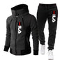 Men's Winter Tracksuit Hoody Hoodies+ Pant High Neck 2-Pcs Set Brand Casual Coldproof Male Sports Cloth Ski Sweat Suit Streetwear