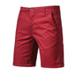 2026 Men Shorts Summer Cotton Middle Waist Male  Casual Business Men Shorts Printed Beach Stretch Chino Classic Fit Short Homme