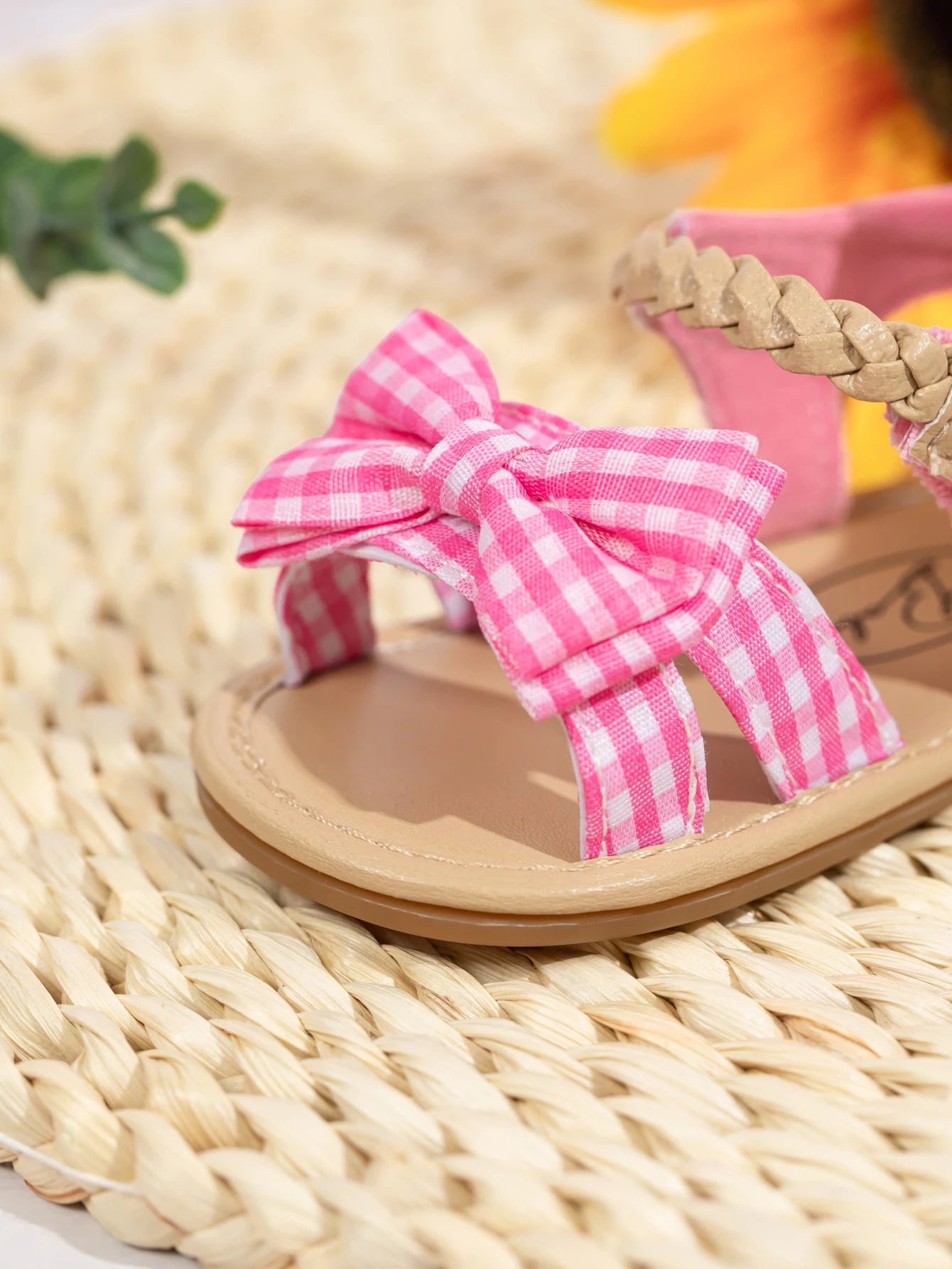 KIDSUN Summer Baby Beach Sandals Bow-knot Rubber Sole Anti-Slip Newborn Princess Toddler Crib First Walkers Baby Girls Shoes