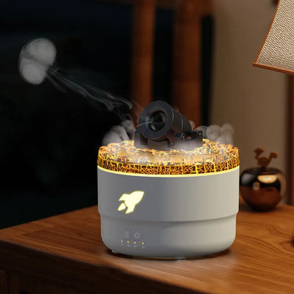 Cannon Blast Aroma Humidifier Volcanic Crack Light Cannons Humidifier Essential Oil Diffuser Aromatherapy Humidifier Diffuser