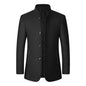 Wool Blend Coat Men Winter Fashion Overcoat Male Thicken Keep Warm Jackets Trench Outerwear Wool Coat Stand Collar