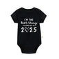 I'm the Best Thing 2025 Newborn Baby Clothes White Cotton Summer Bodysuits for Infants Short Sleeve Boys Girls Romper