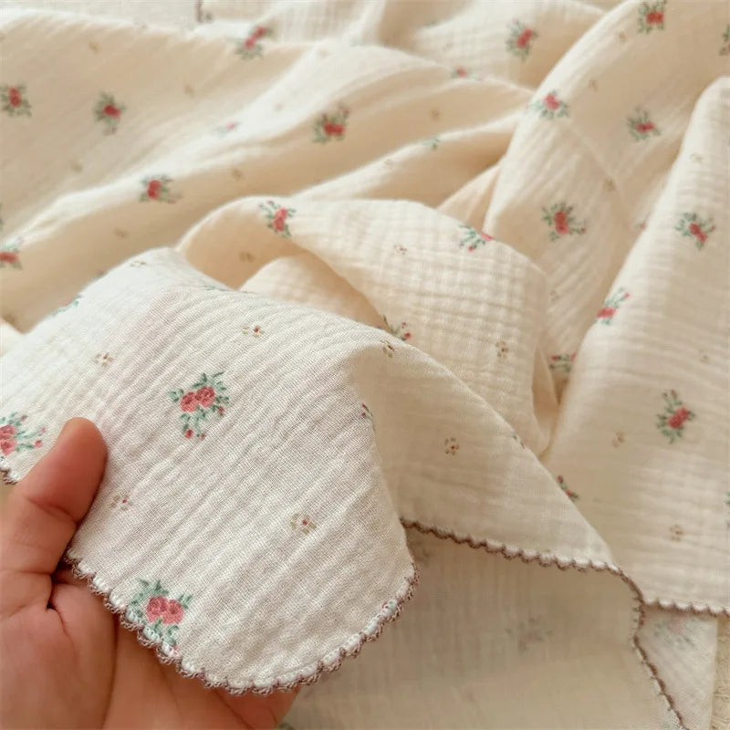 Newborn Baby Blanket For Boys Girls Baby Swaddle Wrap Floral Infant Receiving Blanket Bedding Crib Quilt Baby Stuff 100cm