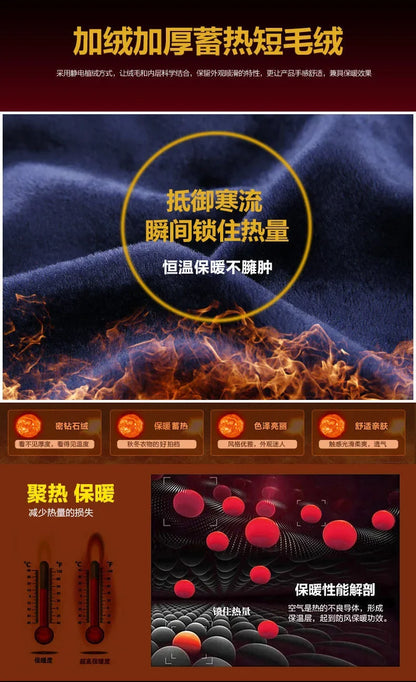 New 2025 Men's Thick Long Sleeve Shirts Fashion Casual Business Versatile Shirts Tops Men Plaid Striped Warm Shirts Camisas Male