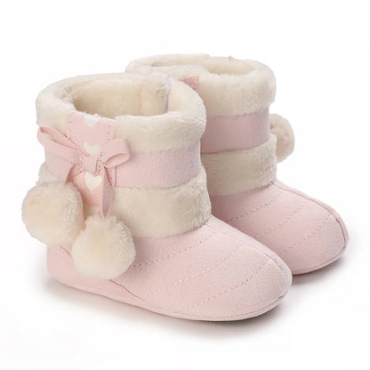 Newborn baby boy girl snow winter boots for infants and young children soft soled winter warm baby crib short boots shoes