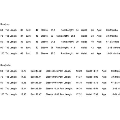 RUEWEY Pant Sets Children's Top and Bottom Set Baby Girl Boy Clothes Groups Items Spring Autumn Clothes Newborn Baby Things