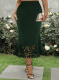 Women Skirts Big Size Summer Knitted Burn-Out Casual Outwears Large Ladies Clothing Black Plus Size Women Clothes