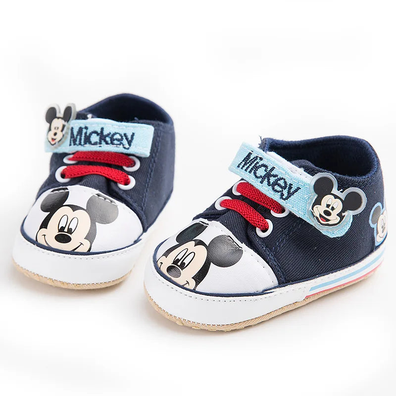 Disney 0-18M Baby Mickey Mouse  First Walkers Girl Newborn Baby Shoes Boy Fashion cartoon Mickey Shoes