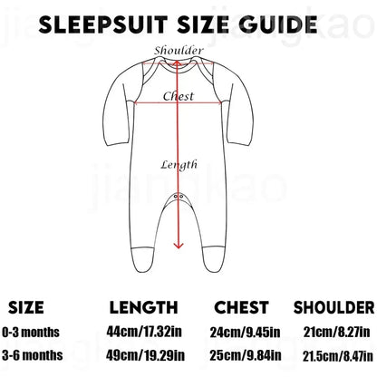 My First Eid/Ramadan Print Baby Sleepsuit Newborn Bodysuit Infant Long Sleeve Romper Ramadan Islamic Muslim Baby Keepsake Outfit