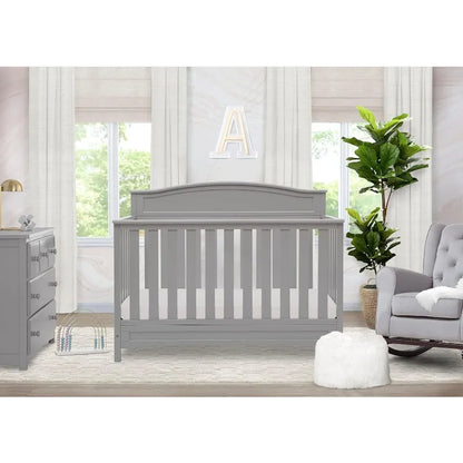 Children Emery 4-in-1 Convertible Baby Crib - Greengard Gold Certified, Dark Chocolate