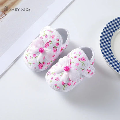 Cotton Newborn Baby Shoes Cartoon Pattern First Walkers for Girl Boy Plaid Soft Sole Walking Sandals 0-12month