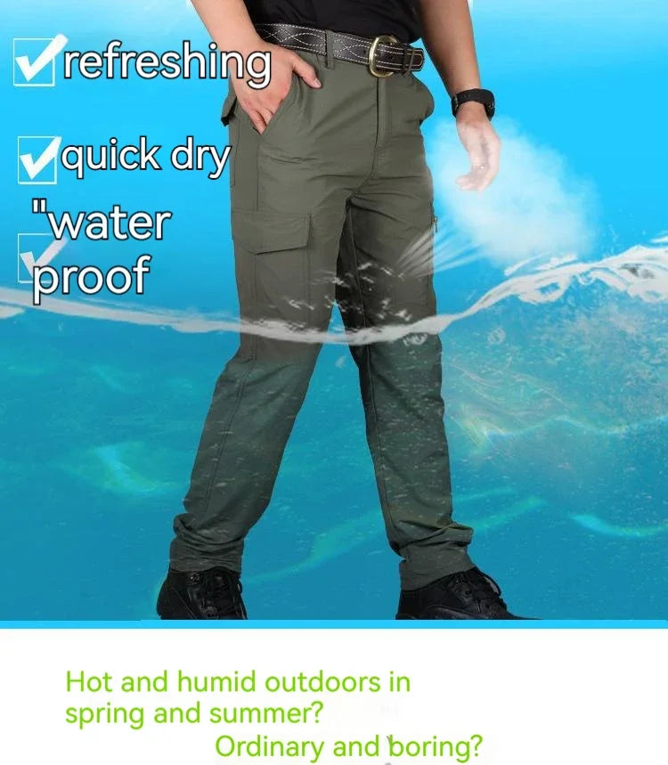 Summer Cargo Pants Men's Four Colors Streetwear Jogger Trekking Hiking Mountain Work Tourism Trousers Pants Hot Sales