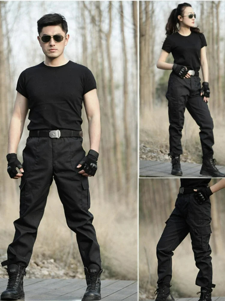 Black Military Tactical Cargo Pants Men Combat Tactical Sweatpants Men's Working Pants Overalls Casual Trouser Pantaloon Homme CS